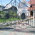 Кованые ворота в Искитиме от компании Ареан-Сибирь